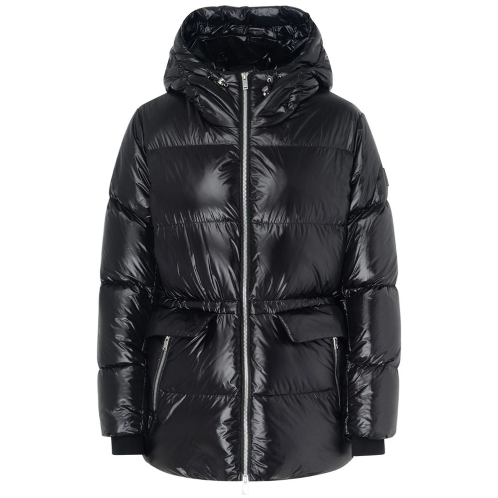 Veste Moose Knuckles à capuche noire