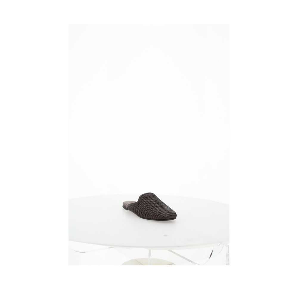 Mules Brunello Cucinelli chocolat