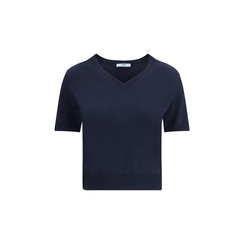 Pull Prada manches courtes violet