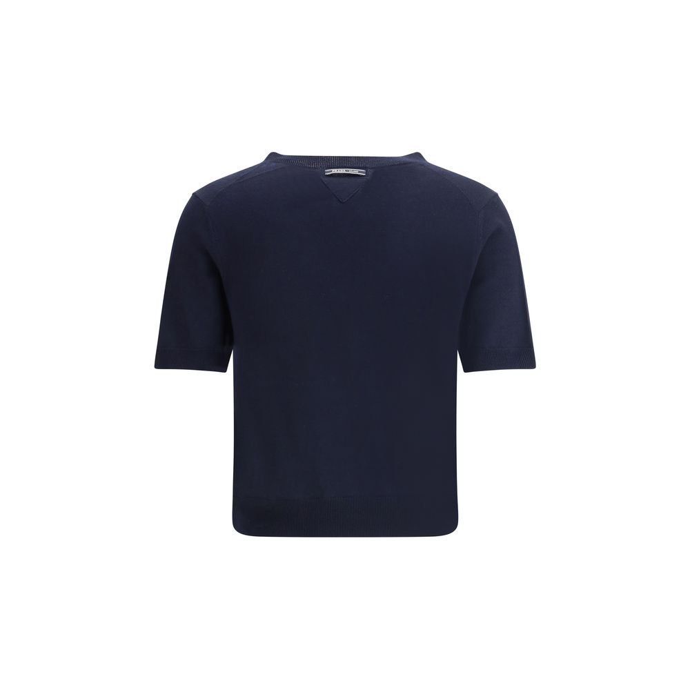 Pull Prada manches courtes violet