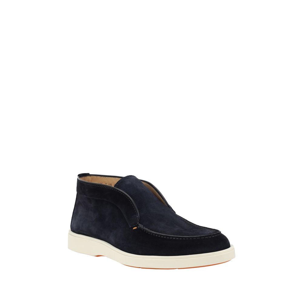 Loafers Santoni en daim gris