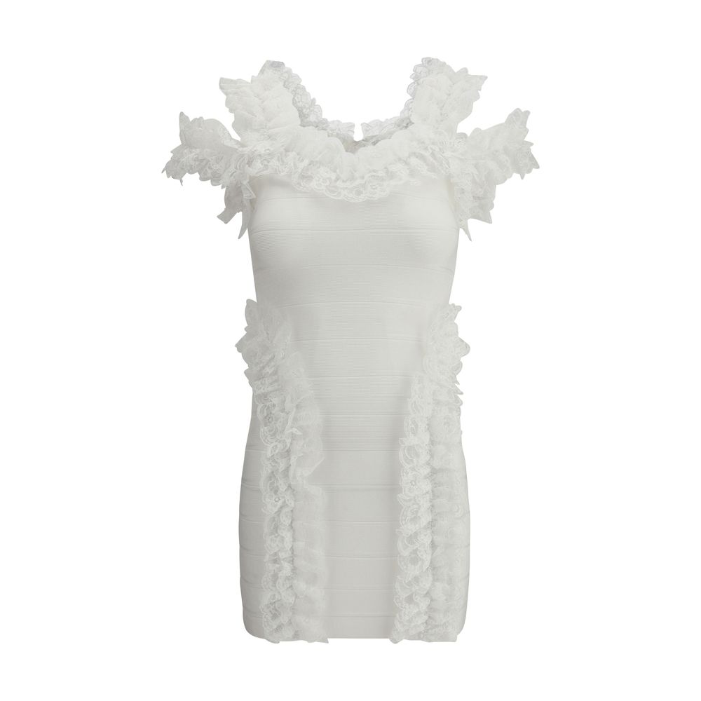 Robe mini Self-Portrait Ruffle noire