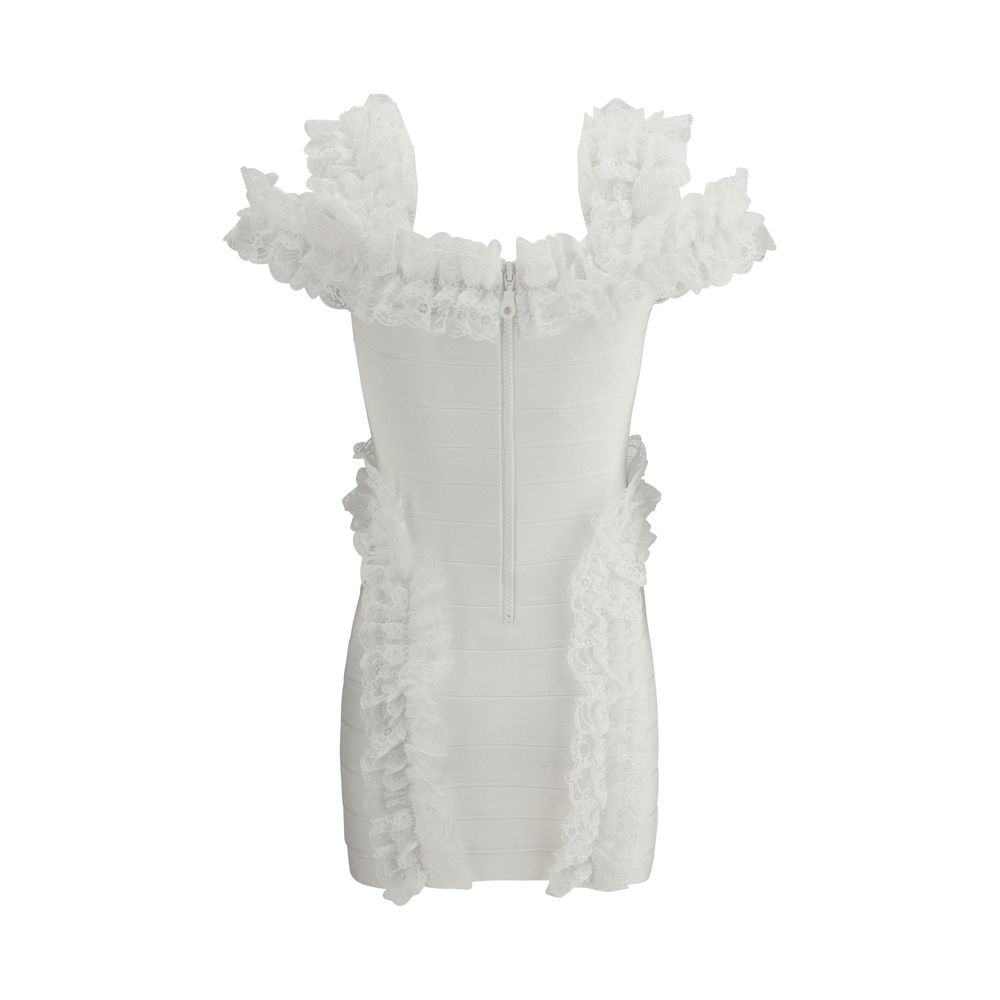 Robe mini Self-Portrait Ruffle noire