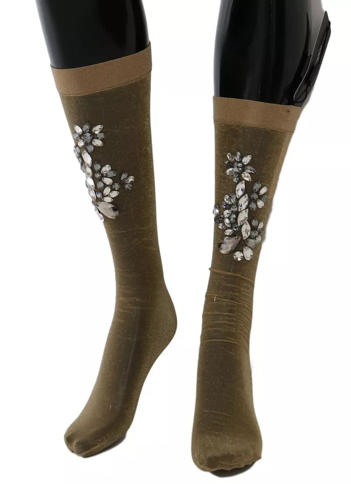 Chaussettes Dolce & Gabbana dorées