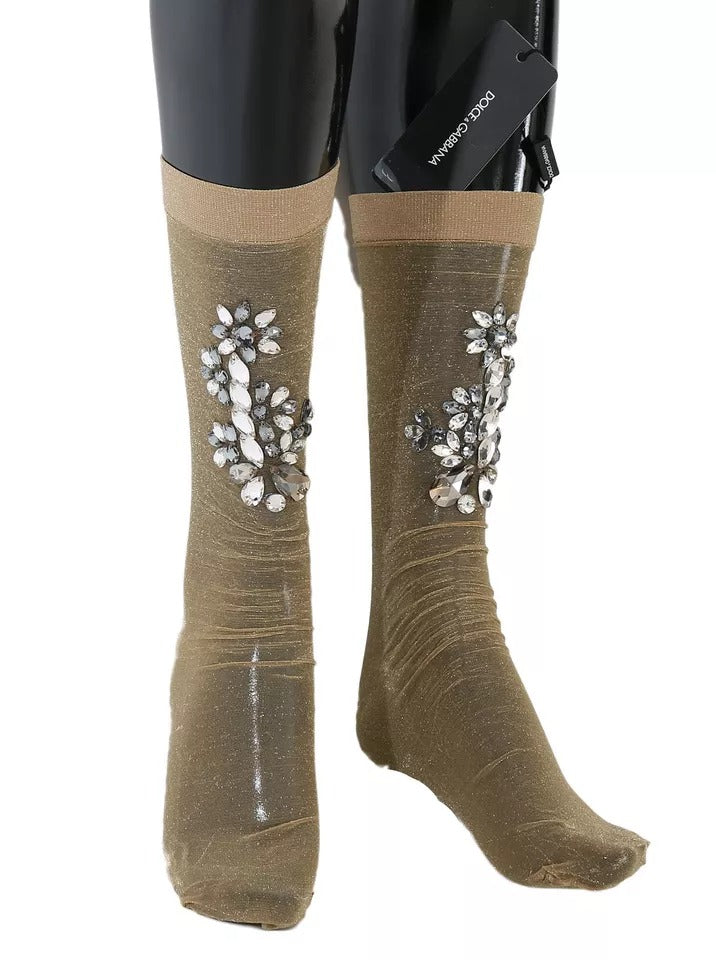 Chaussettes Dolce & Gabbana dorées