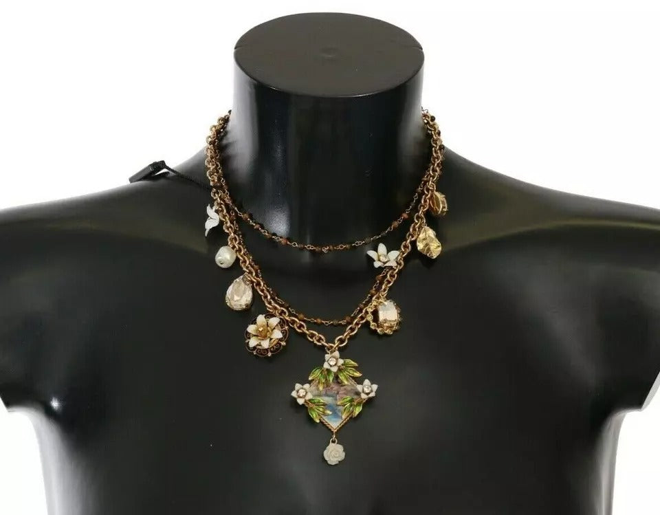 Collier Dolce & Gabbana Floral or