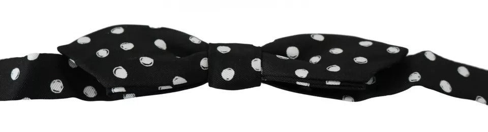 Noeud papillon Dolce & Gabbana à pois noirs