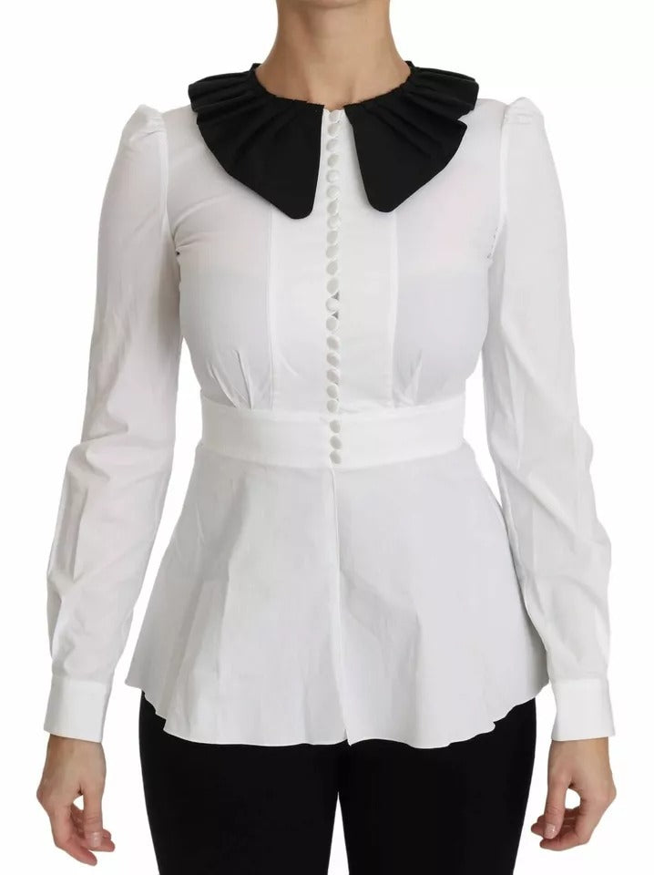Tops Dolce & Gabbana à boutons noir et blanc