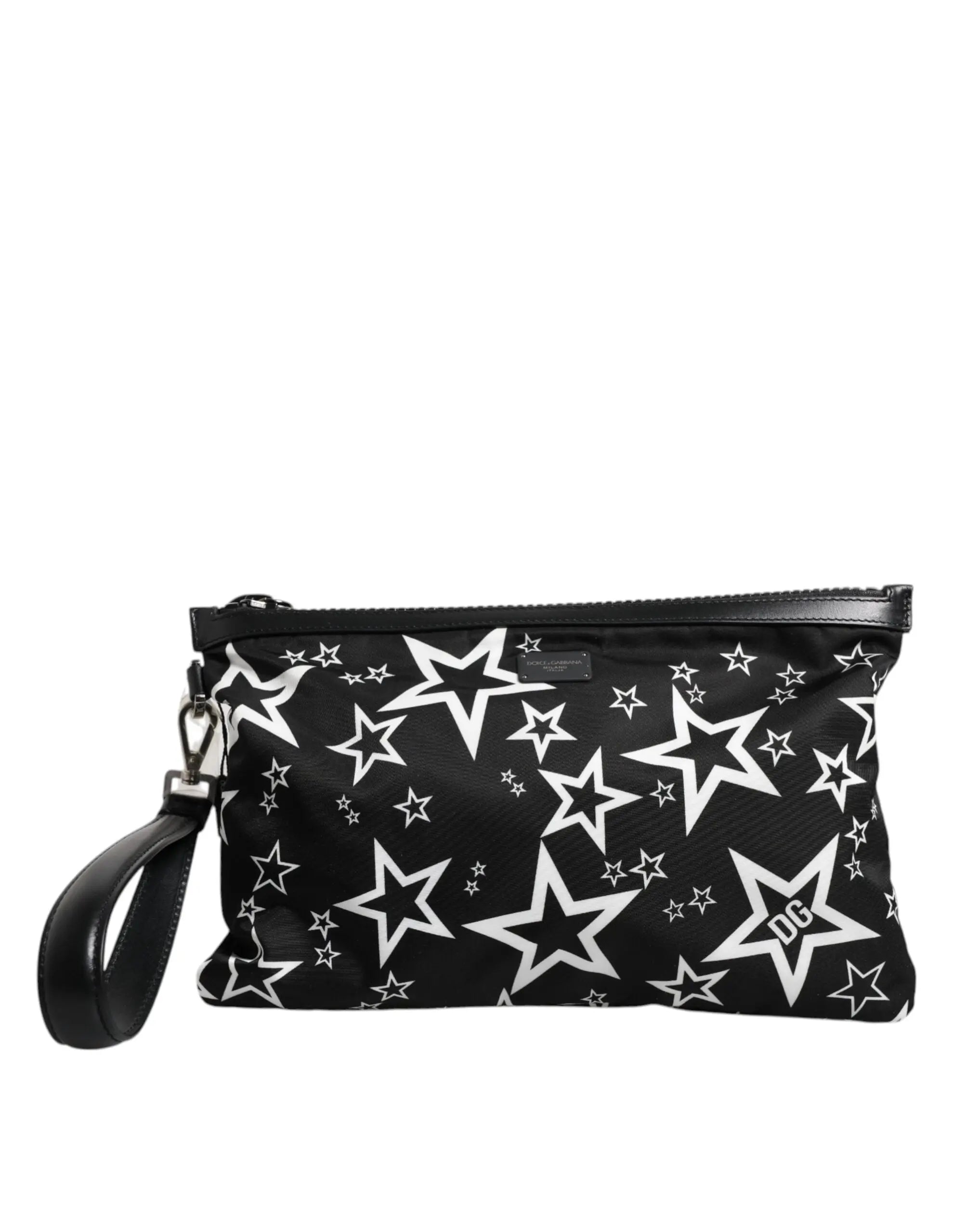 Pochette Dolce & Gabbana étoiles noires et blanches Dolce & Gabbana