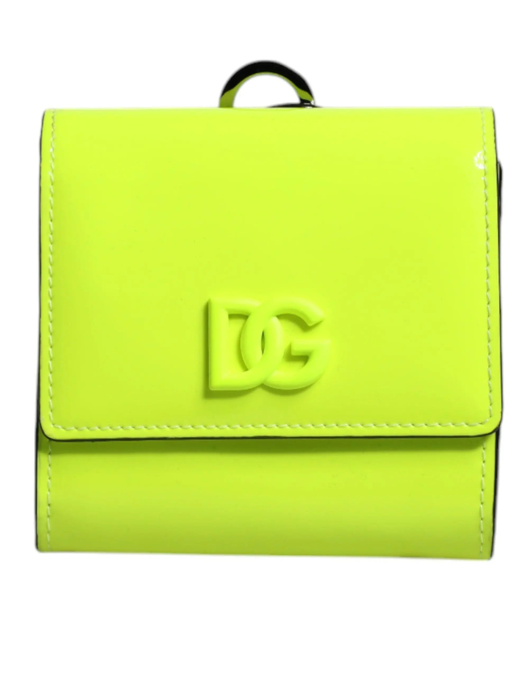 Portefeuille Dolce & Gabbana Card holder jaune vert Dolce & Gabbana