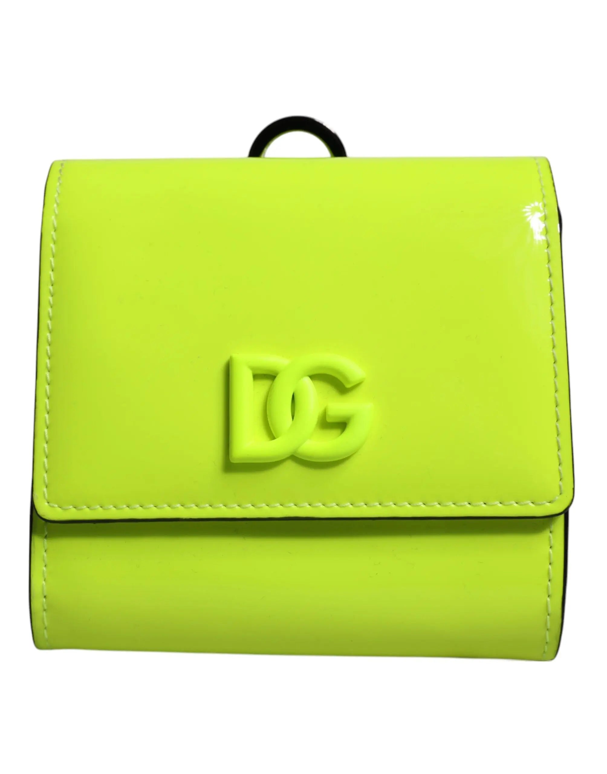 Portefeuille Dolce & Gabbana Card holder jaune vert Dolce & Gabbana