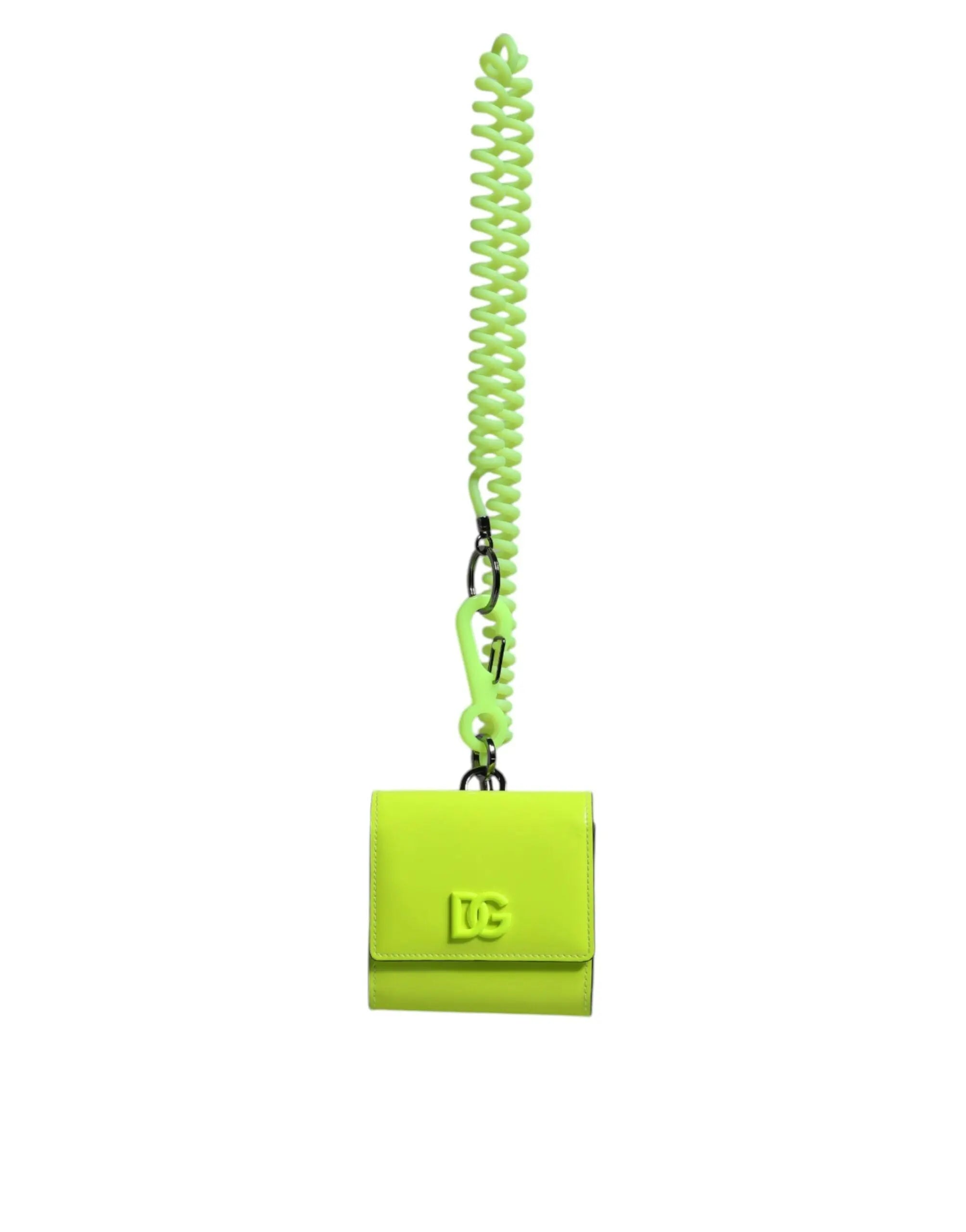 Portefeuille Dolce & Gabbana Card holder jaune vert Dolce & Gabbana