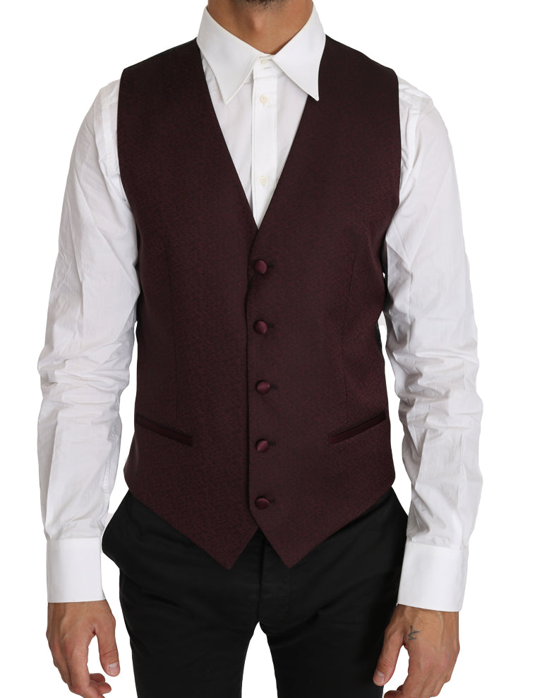 Gilet Dolce & Gabbana violet à motifs