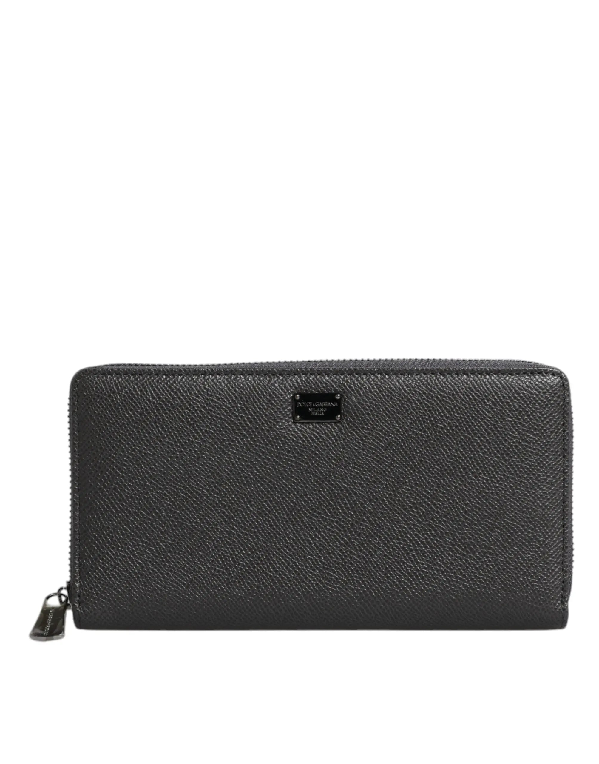 Portefeuille Dolce & Gabbana continental gris foncé Dolce & Gabbana