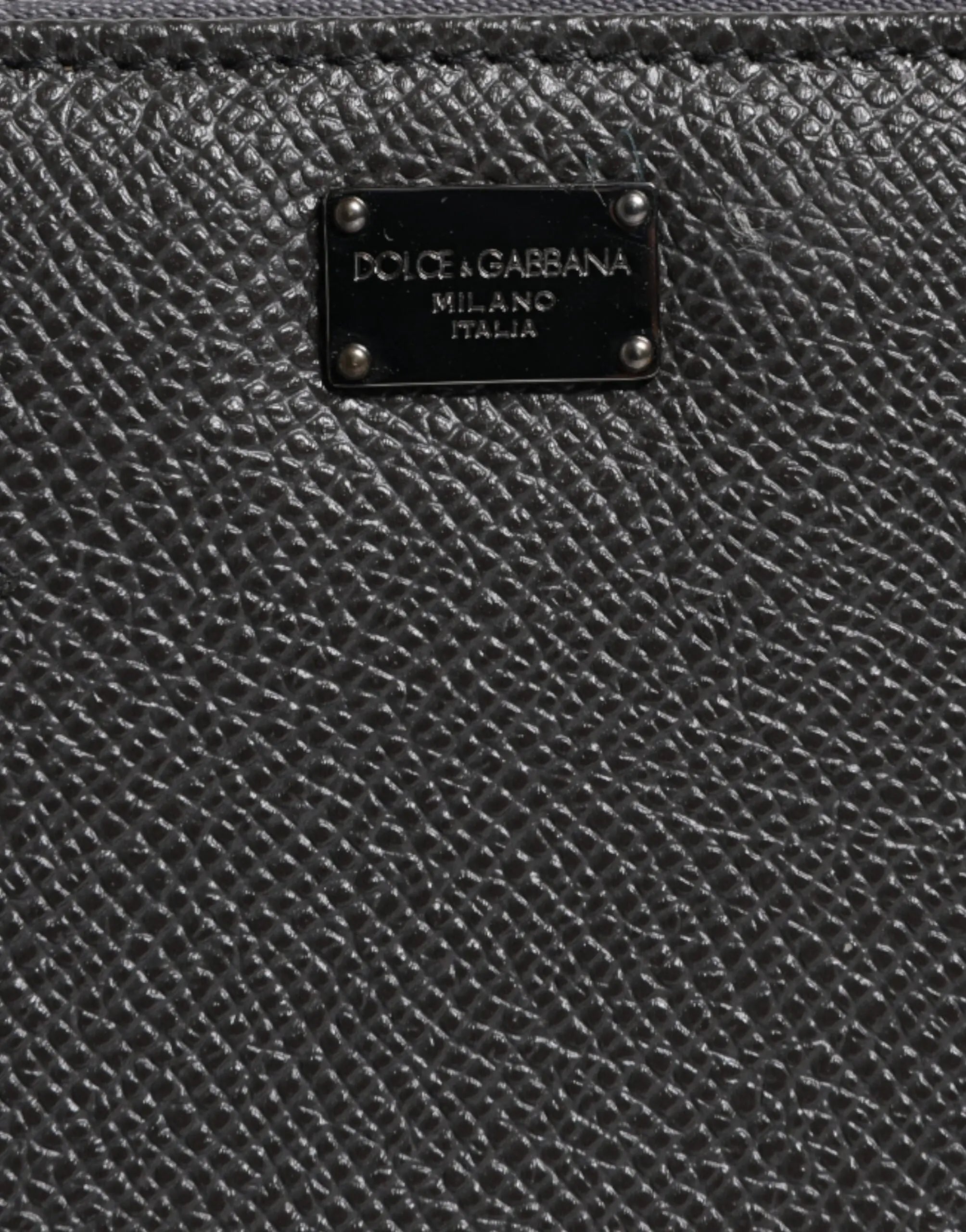 Portefeuille Dolce & Gabbana continental gris foncé Dolce & Gabbana