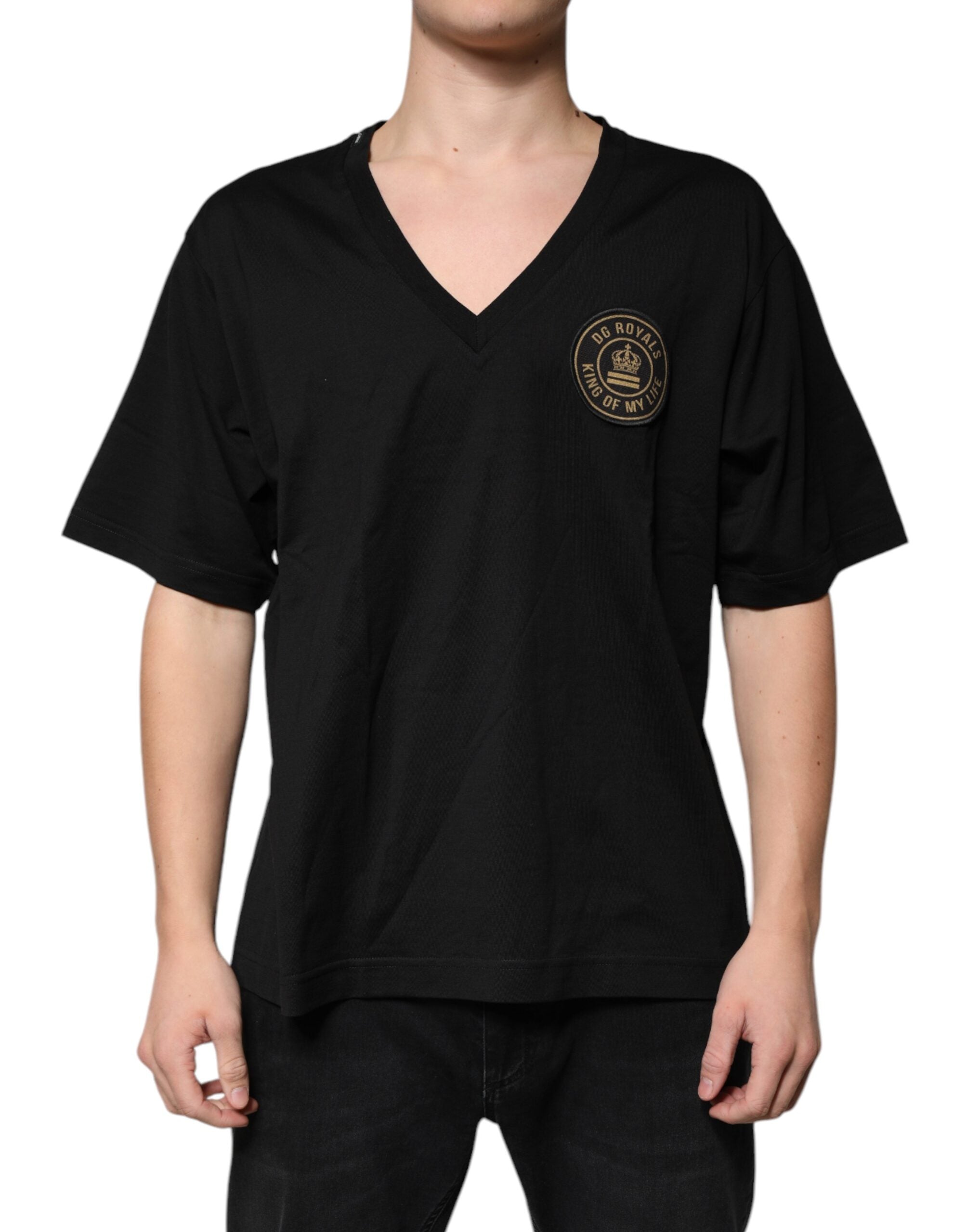 T-shirt Dolce & Gabbana v-neck noir
