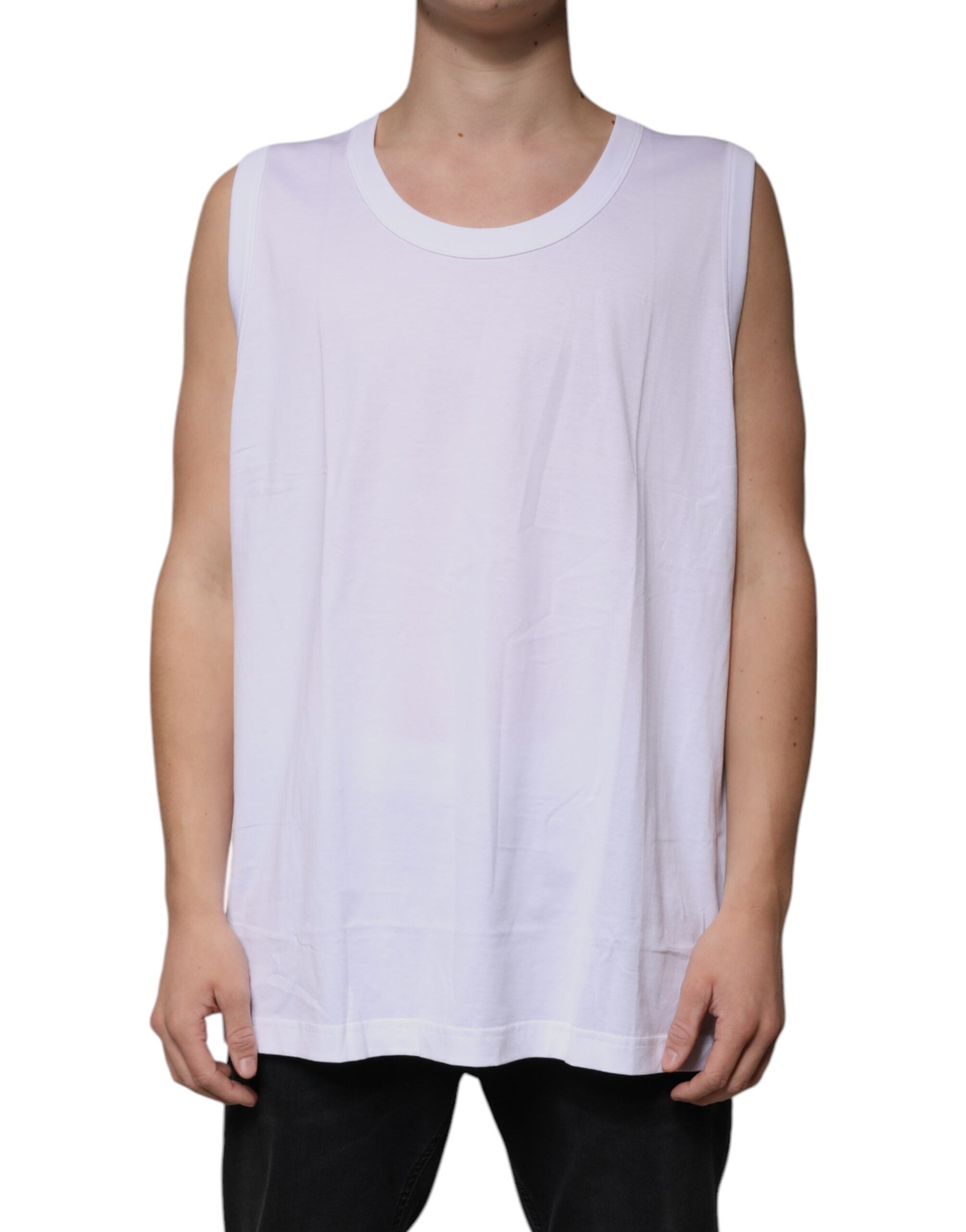 T-shirt Dolce & Gabbana sans manches blanc