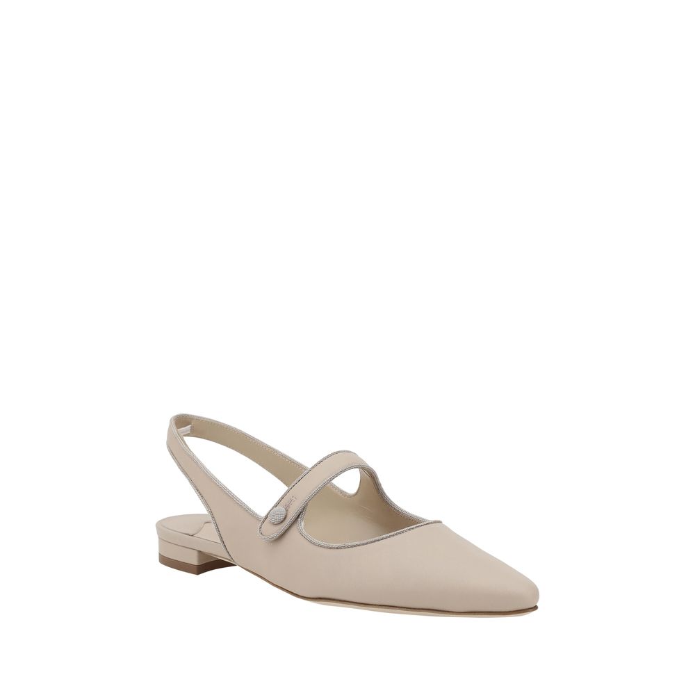 Ballerines Manolo Blahnik Campariflatsli noires