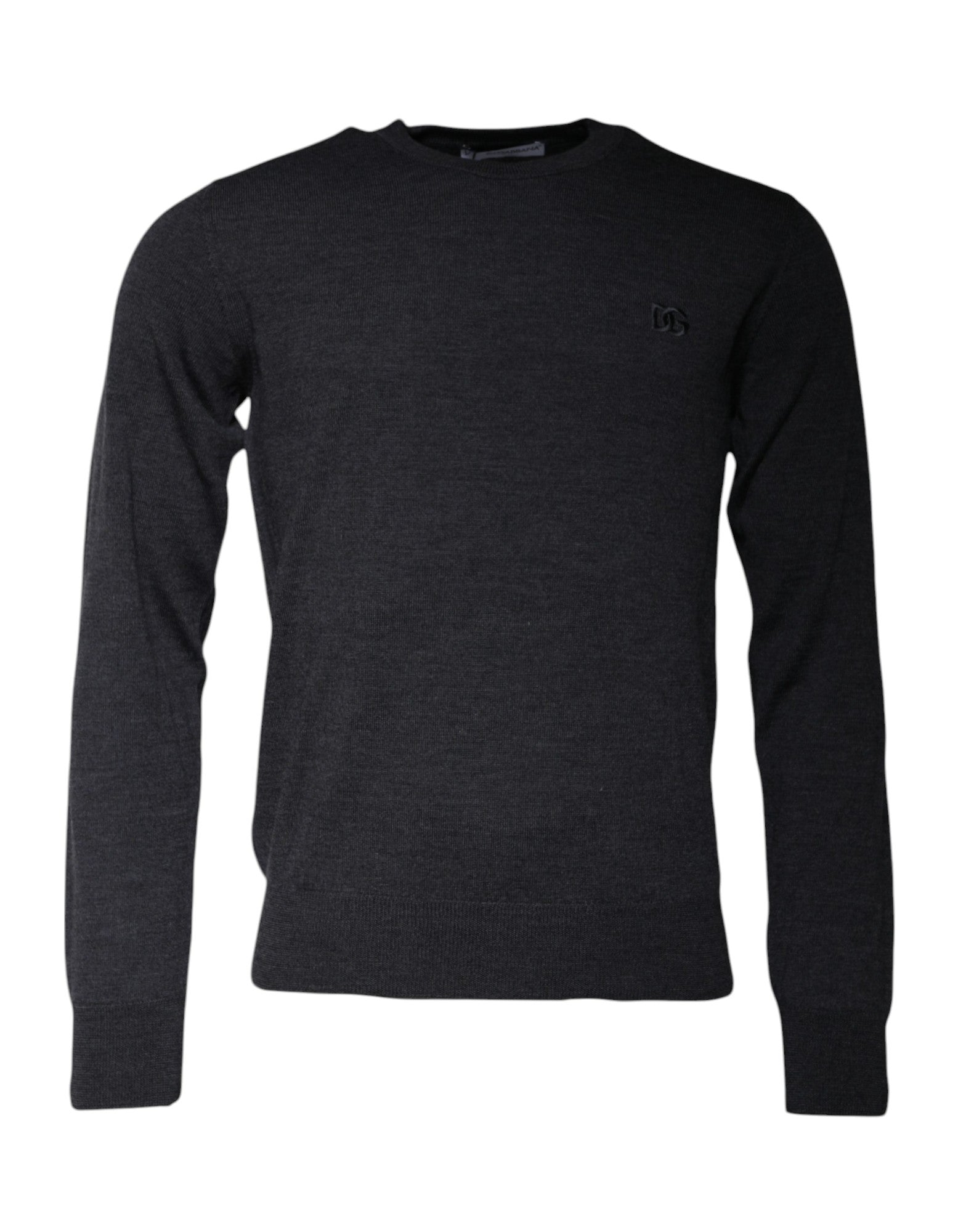 Pull Dolce & Gabbana logo gris foncé