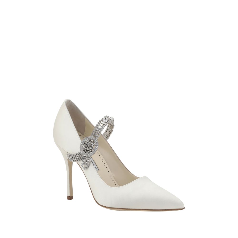 Pumps Manolo Blahnik Hamedi satin rose