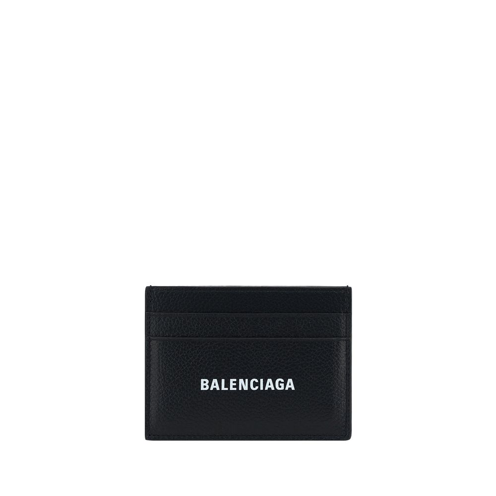 Porte-cartes Balenciaga monogramme noir