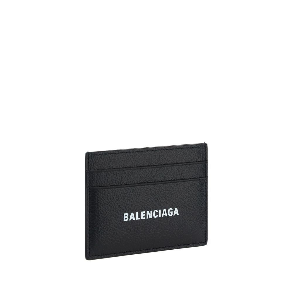 Porte-cartes Balenciaga monogramme noir