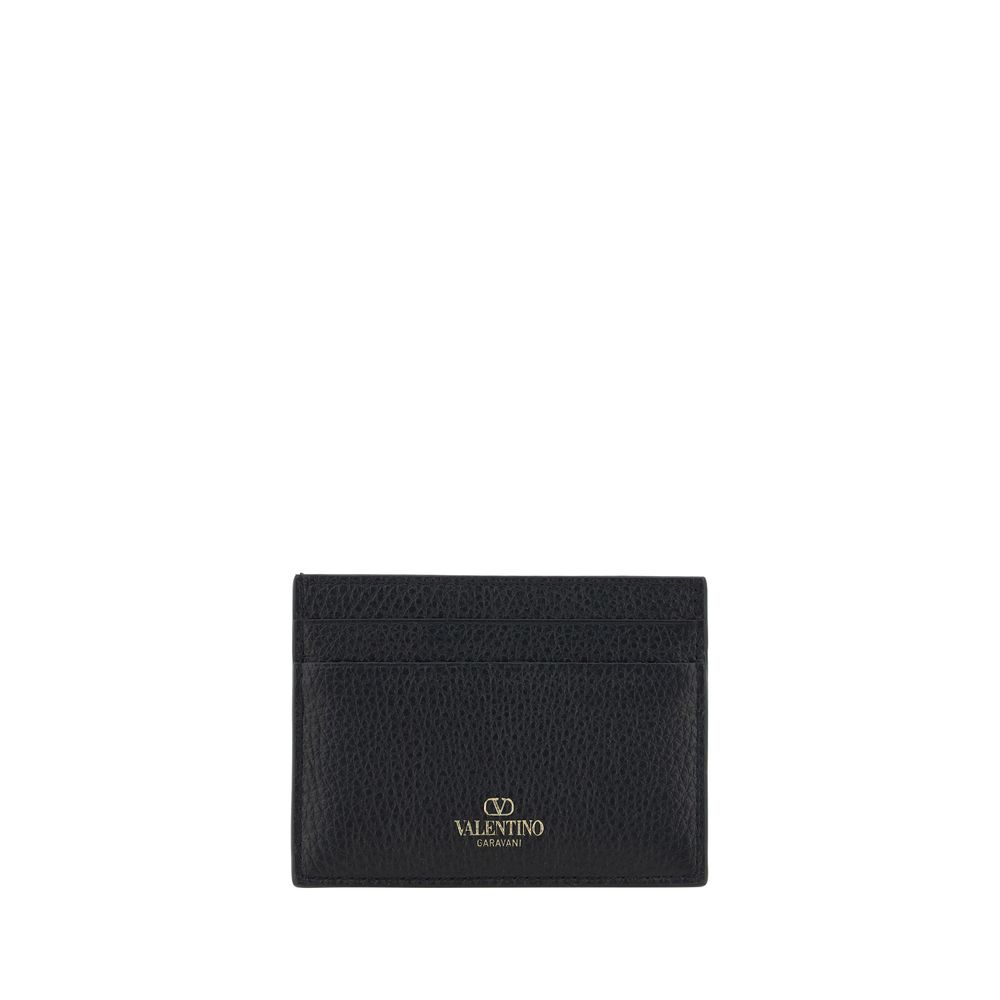 Porte-cartes Valentino Garavani Rockstud noires