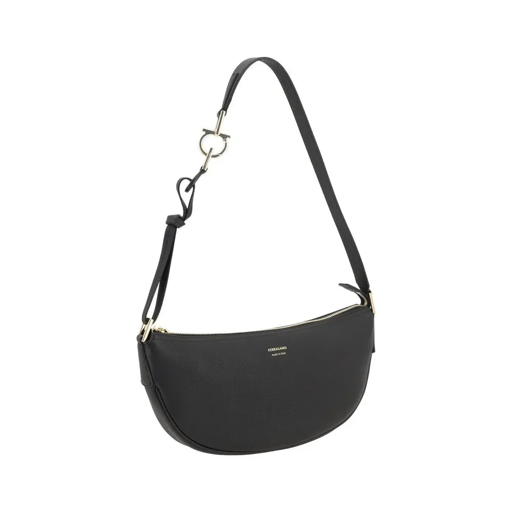Sac hobo Ferragamo en cuir noir Ferragamo