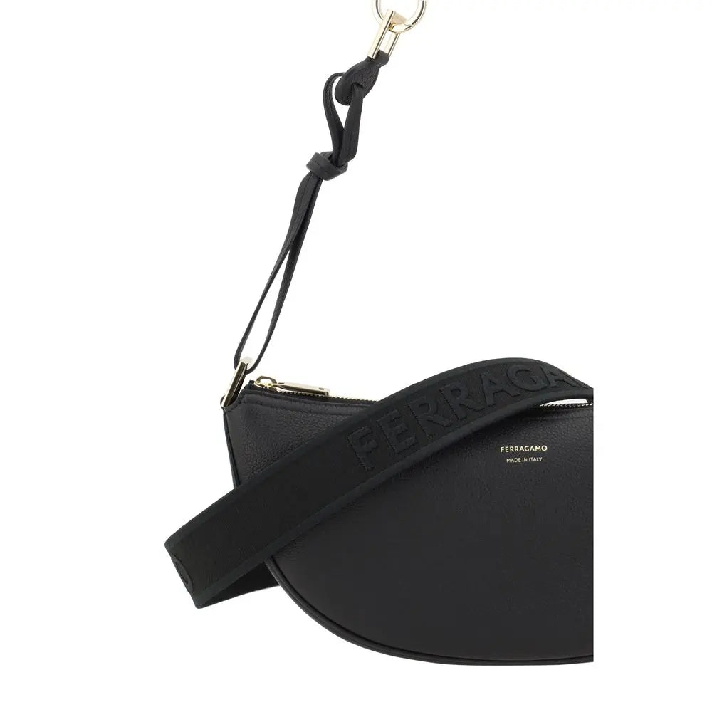 Sac hobo Ferragamo en cuir noir Ferragamo