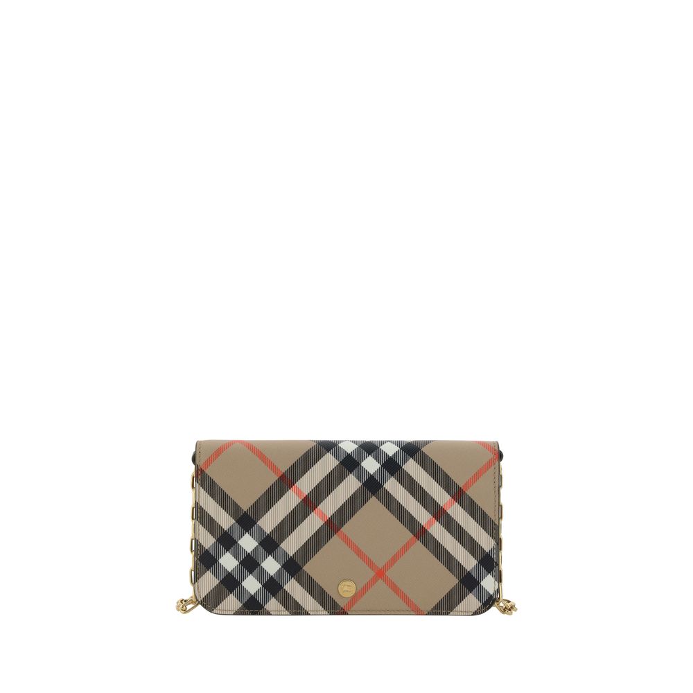 Portefeuille Burberry Check Archive beige