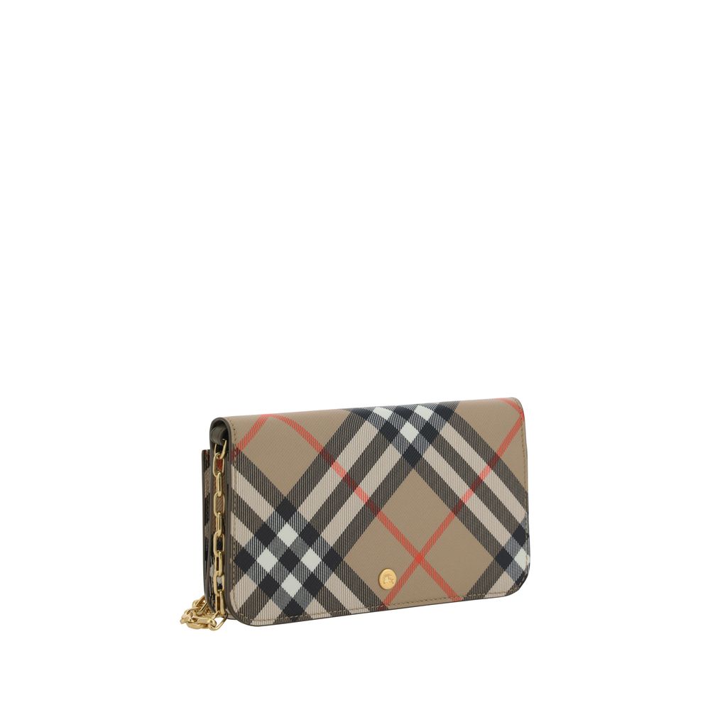 Portefeuille Burberry Check Archive beige