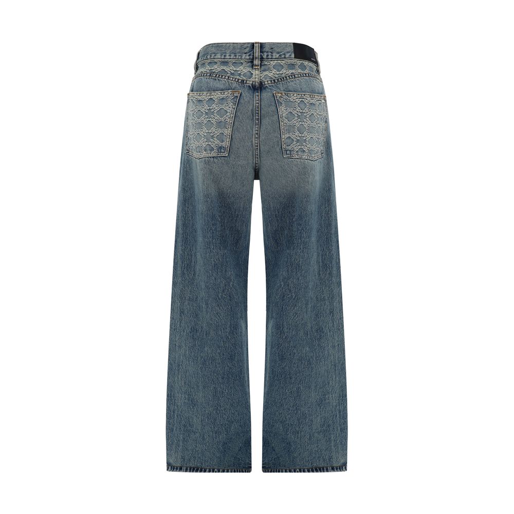 Jeans Amiri Palazzo bleus