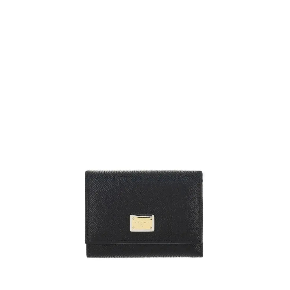 Portefeuille Dolce & Gabbana en cuir noir Dolce & Gabbana