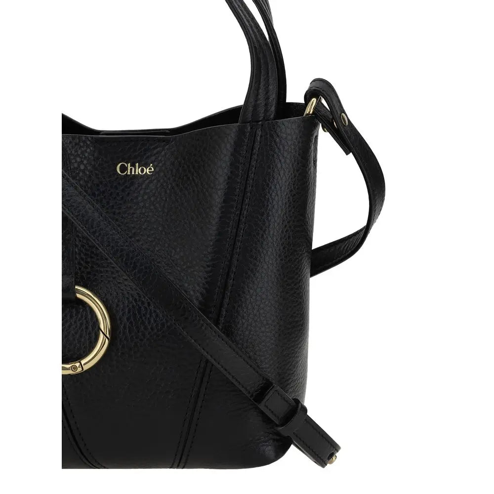 Sac à épaule Chloé Spin noir Chloé