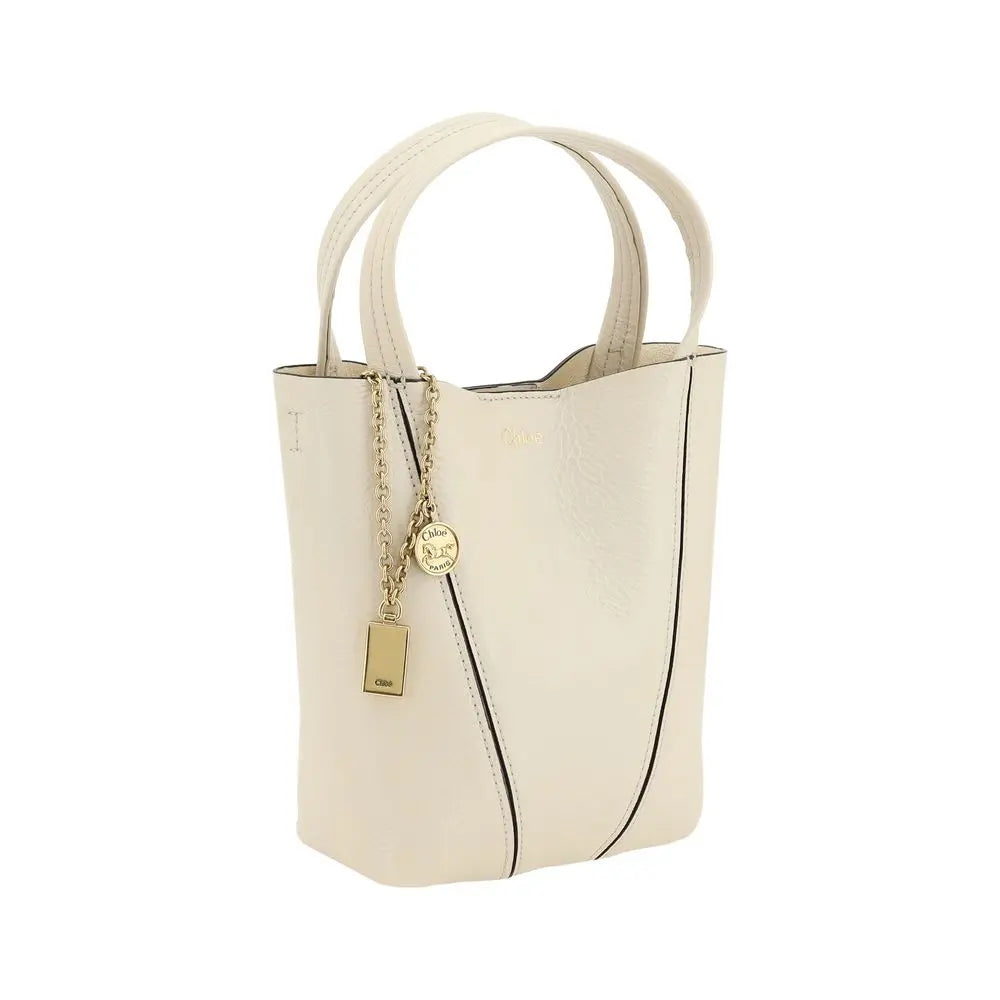 Sac à épaule Chloé Spin en cuir noir Chloé