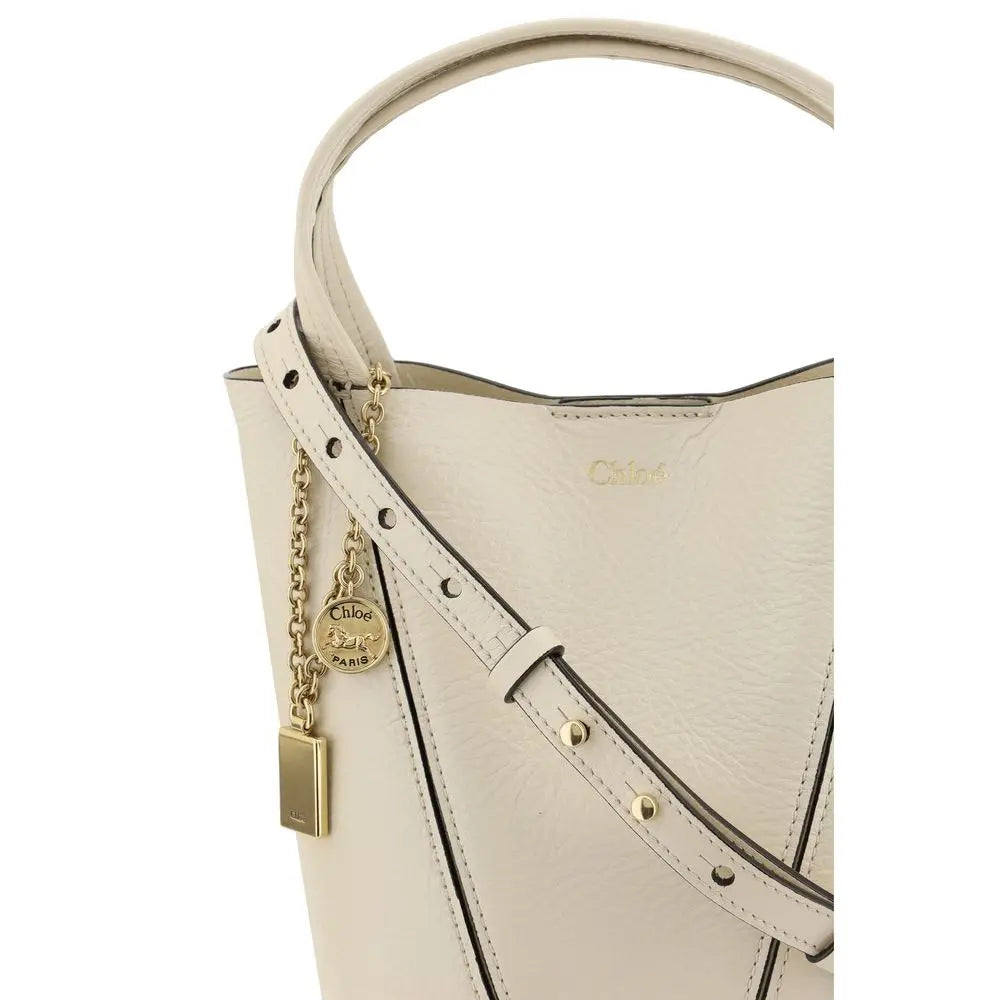 Sac à épaule Chloé Spin en cuir noir Chloé