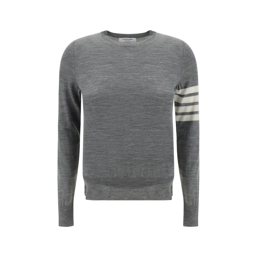 Pull Thom Browne à rayures gris