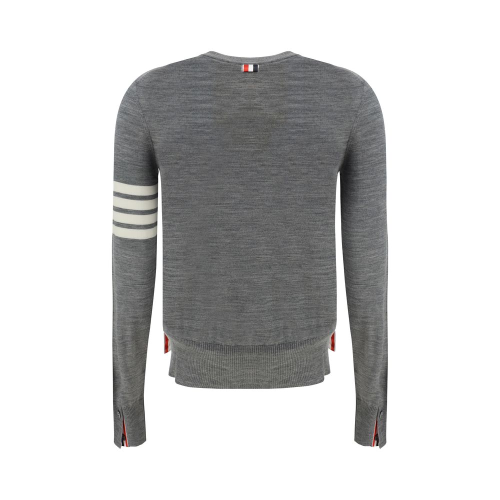 Pull Thom Browne à rayures gris