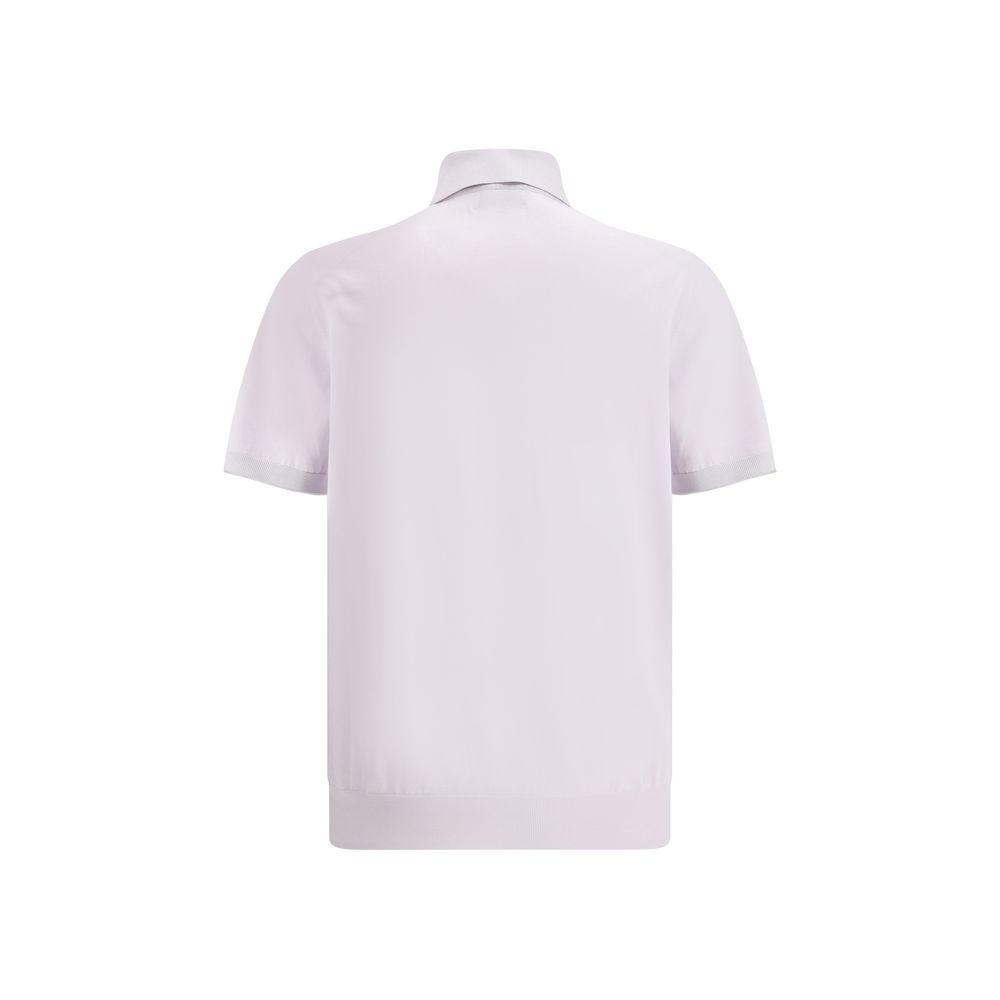 Polo Brunello Cucinelli classique blanc