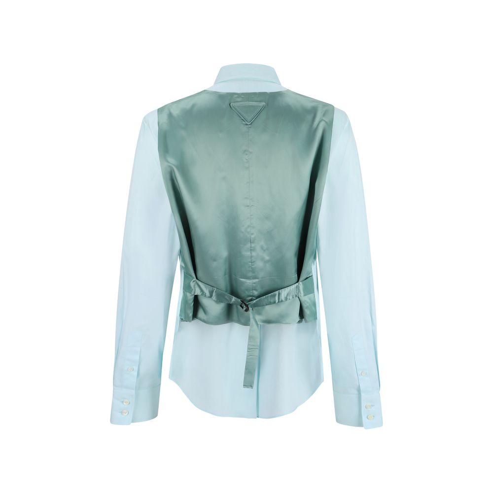 Chemise Prada ajustable monochrome