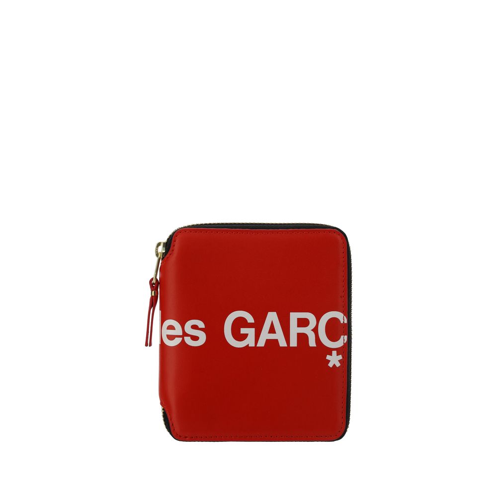 Portefeuille Comme des Garçons en cuir noir
