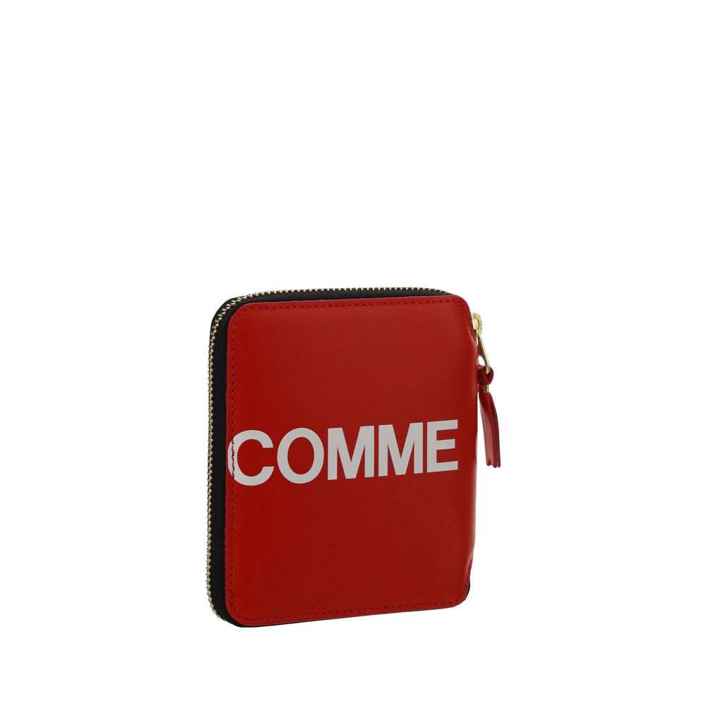 Portefeuille Comme des Garçons en cuir noir