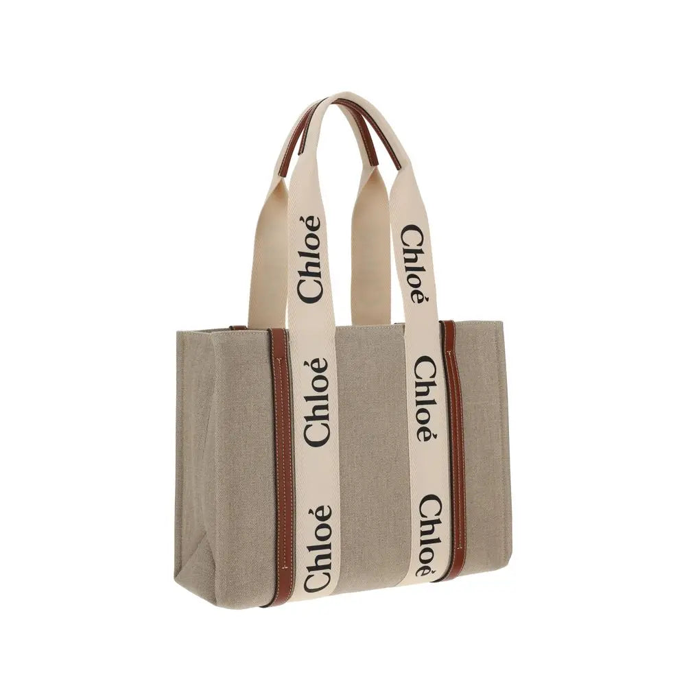 Sac à épaule Chloé Woody beige Chloé