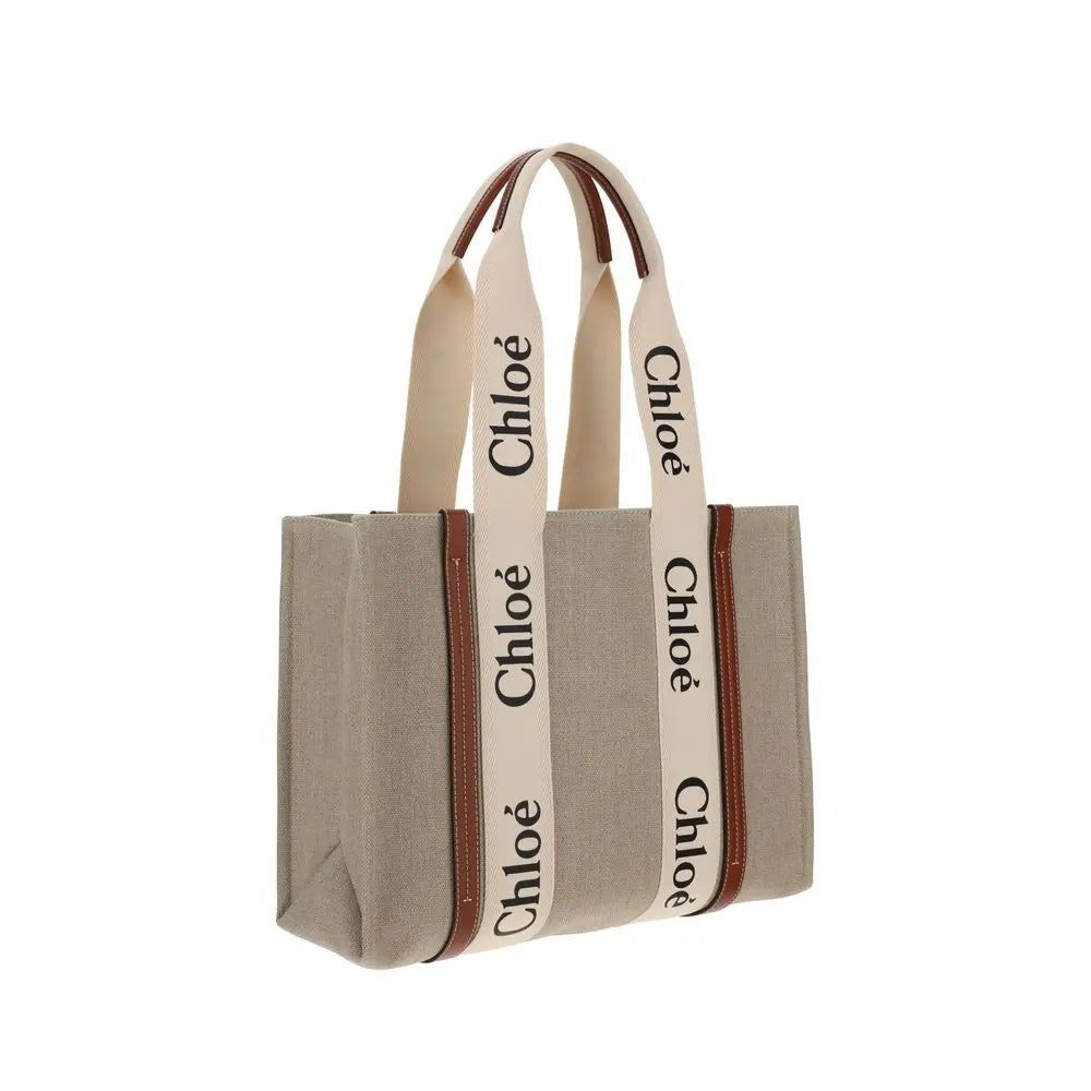 Sac à épaule Chloé Woody beige Chloé