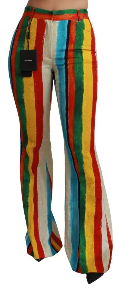 Pantalons Dolce & Gabbana Riga Pittorica multicolores
