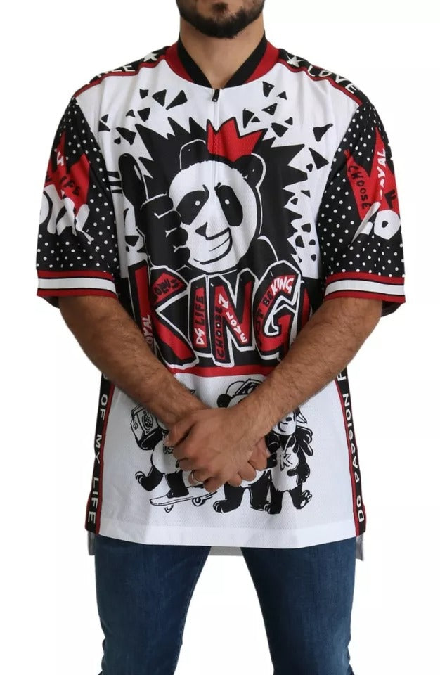 T-shirt Dolce & Gabbana King Panda blanc