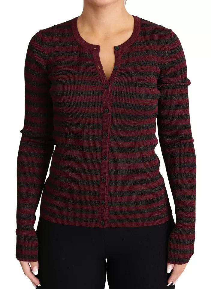 Cardigan Dolce & Gabbana noir et rouge