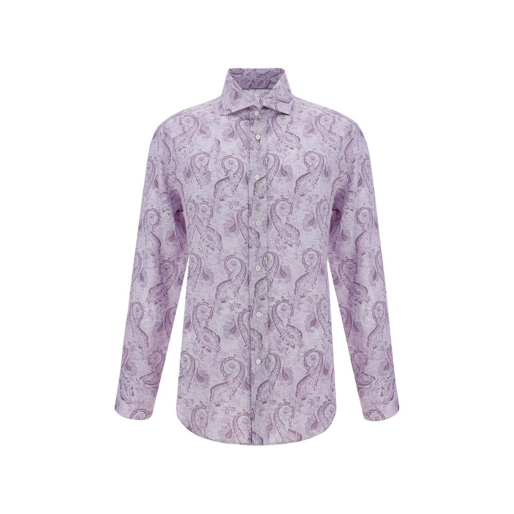 Chemise Brunello Cucinelli paisley beige