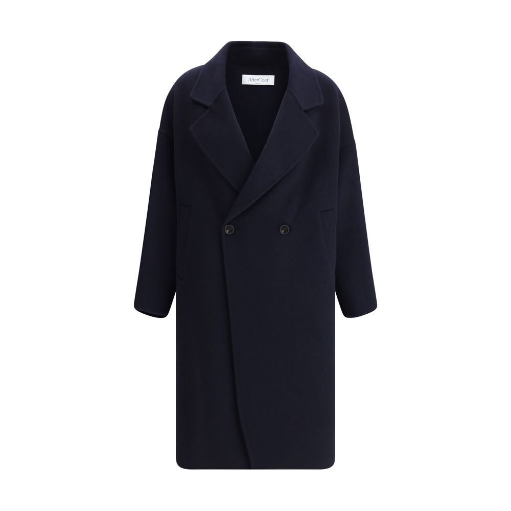 Manteau Aftercoat à double boutonnage noir