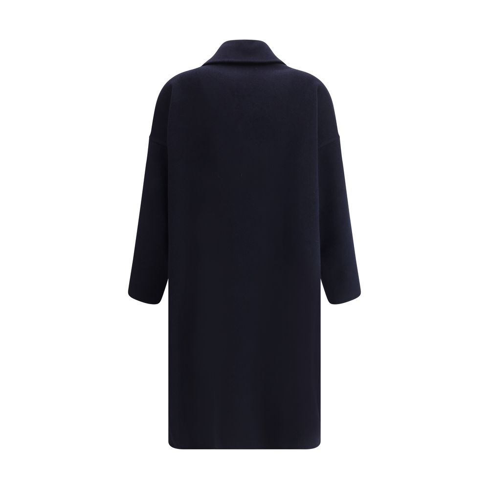 Manteau Aftercoat à double boutonnage noir